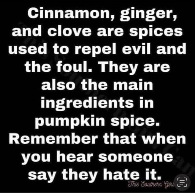 Pumpkin Spice Repels Evil