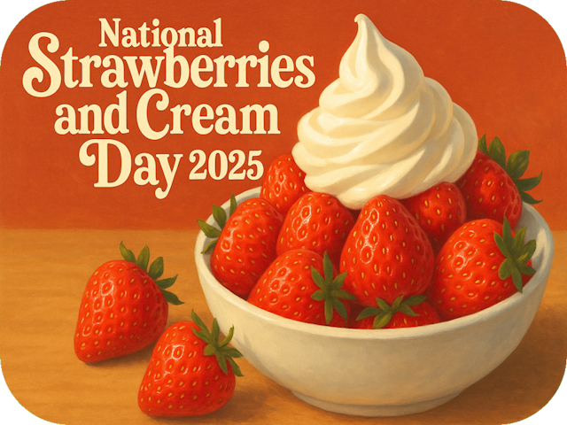 national-strawberries-and-cream-day-2025